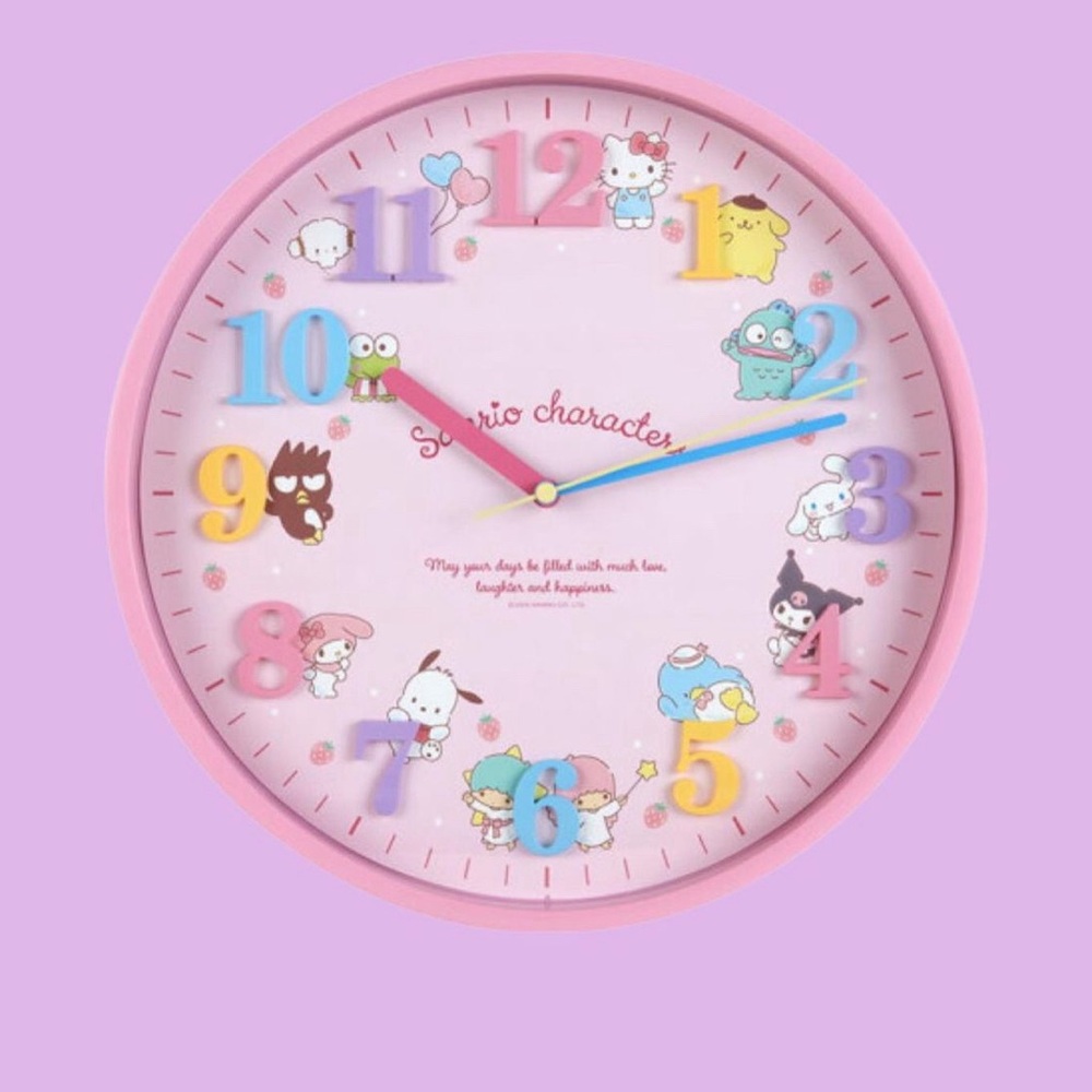 Sanrio Characters Round Clock